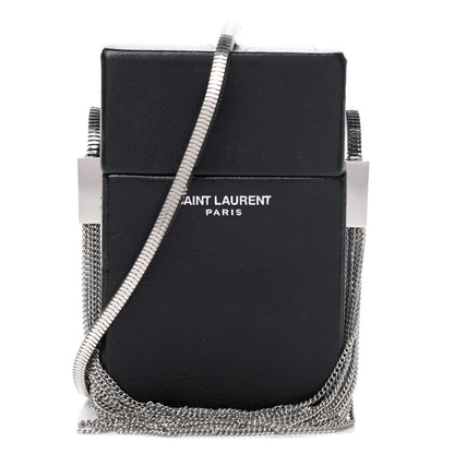 Saint Laurent Lambskin Smoking Box Crossbody Black 1 of 4