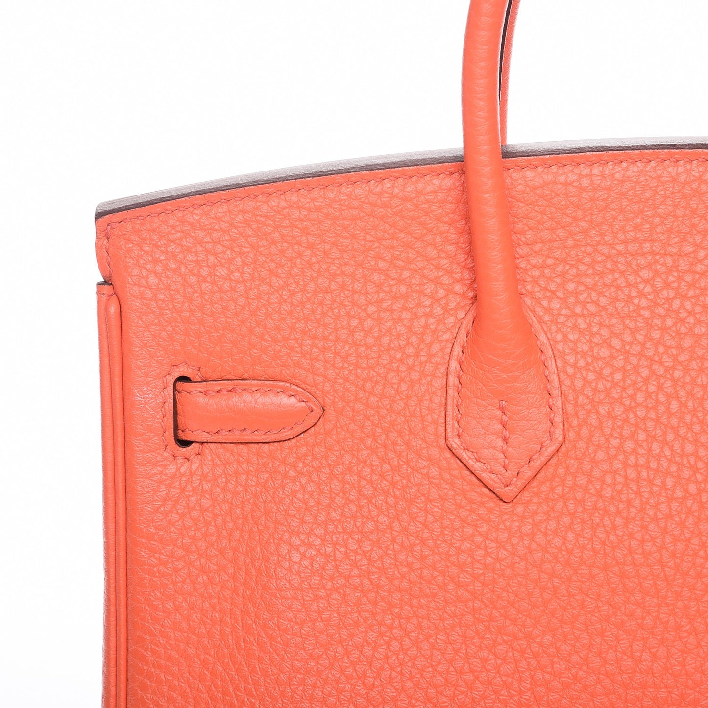 Taurillon Clemence Birkin 25 Orange Poppy