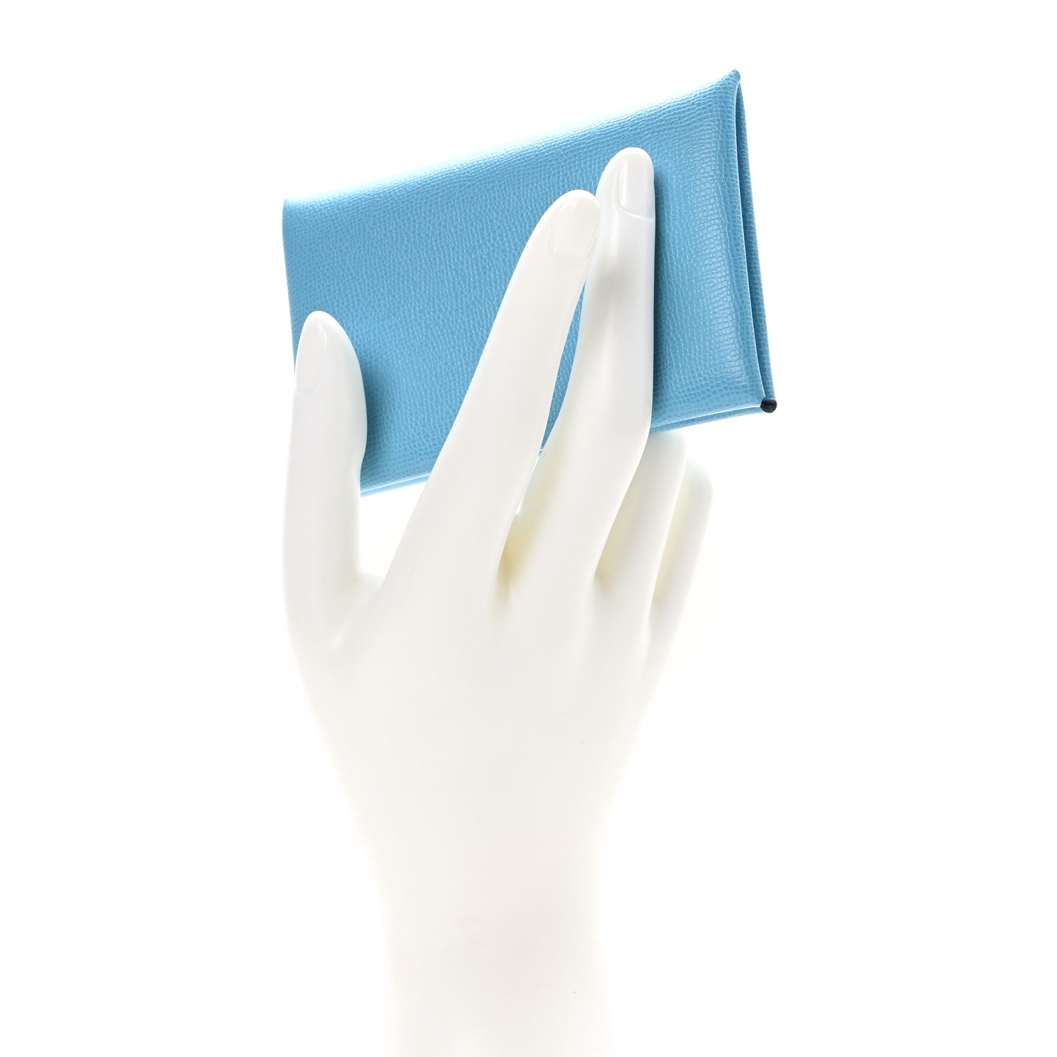 Hermes Epsom Calvi Card Case Celeste 2 of 10