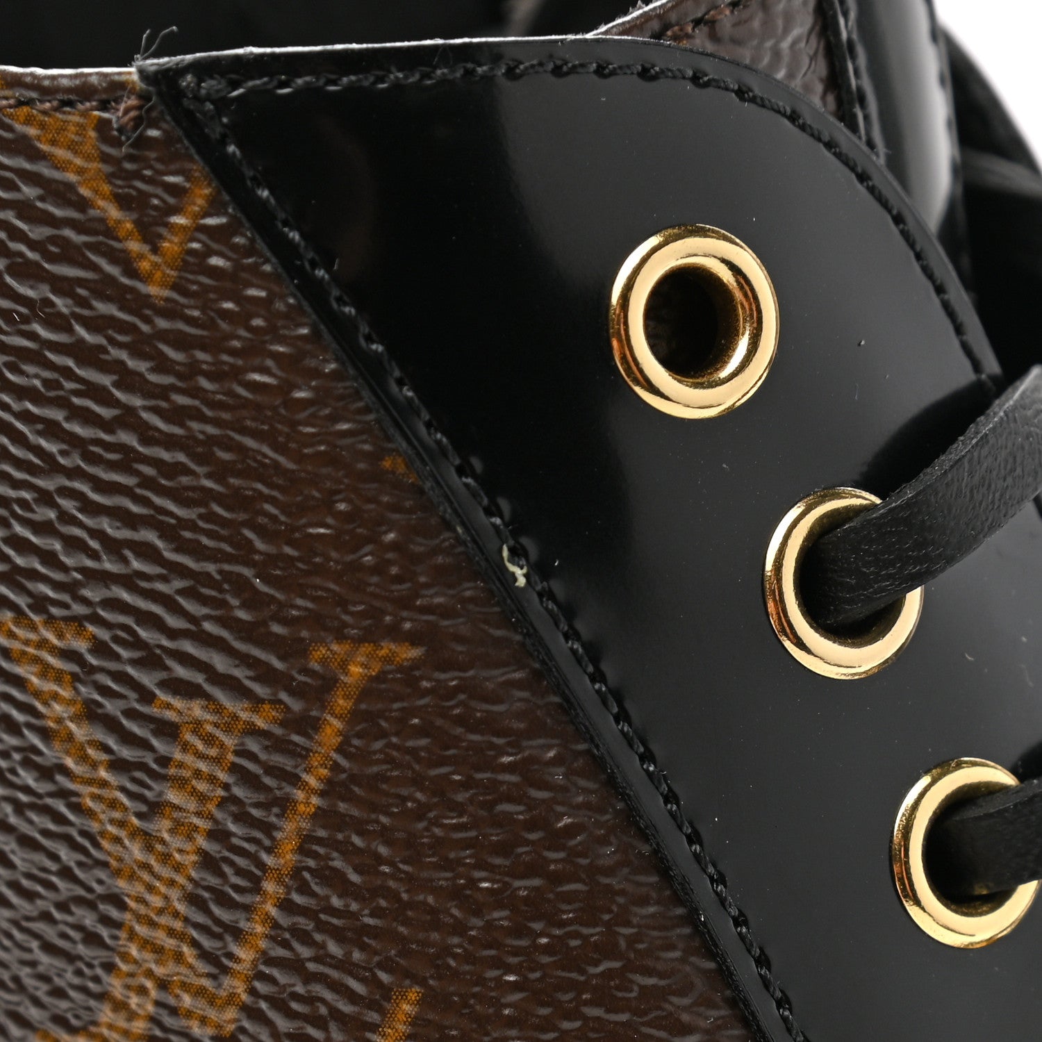 Louis Vuitton Patent Calfskin Monogram Star Trail Ankle Boots 35.5 Black 9 of 9