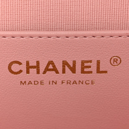 Chanel Lambskin Quilted Large CC In Love Heart Bag Light Pink 6 of 10