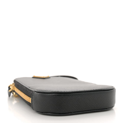 Prada Saffiano Mini Crossbody Bag Black 4 of 12