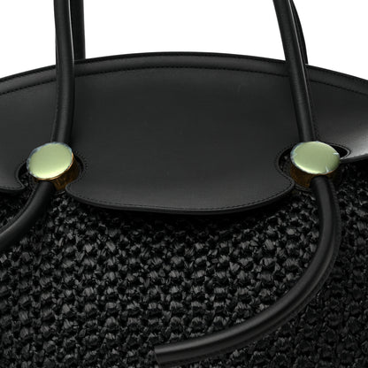 Proenza Schouler Raffia Calfskin Pipe Bag Black 8 of 12