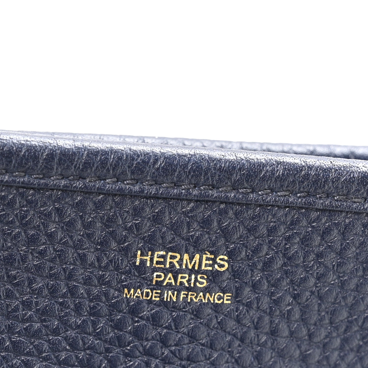Hermes Taurillon Clemence Quadrille Evelyne III PM Bleu Nuit Bleu Saphir Anemone Capucine 6 of 11