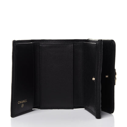 Chanel Caviar Quilted Small Boy Flap Wallet Black 5 of 13
