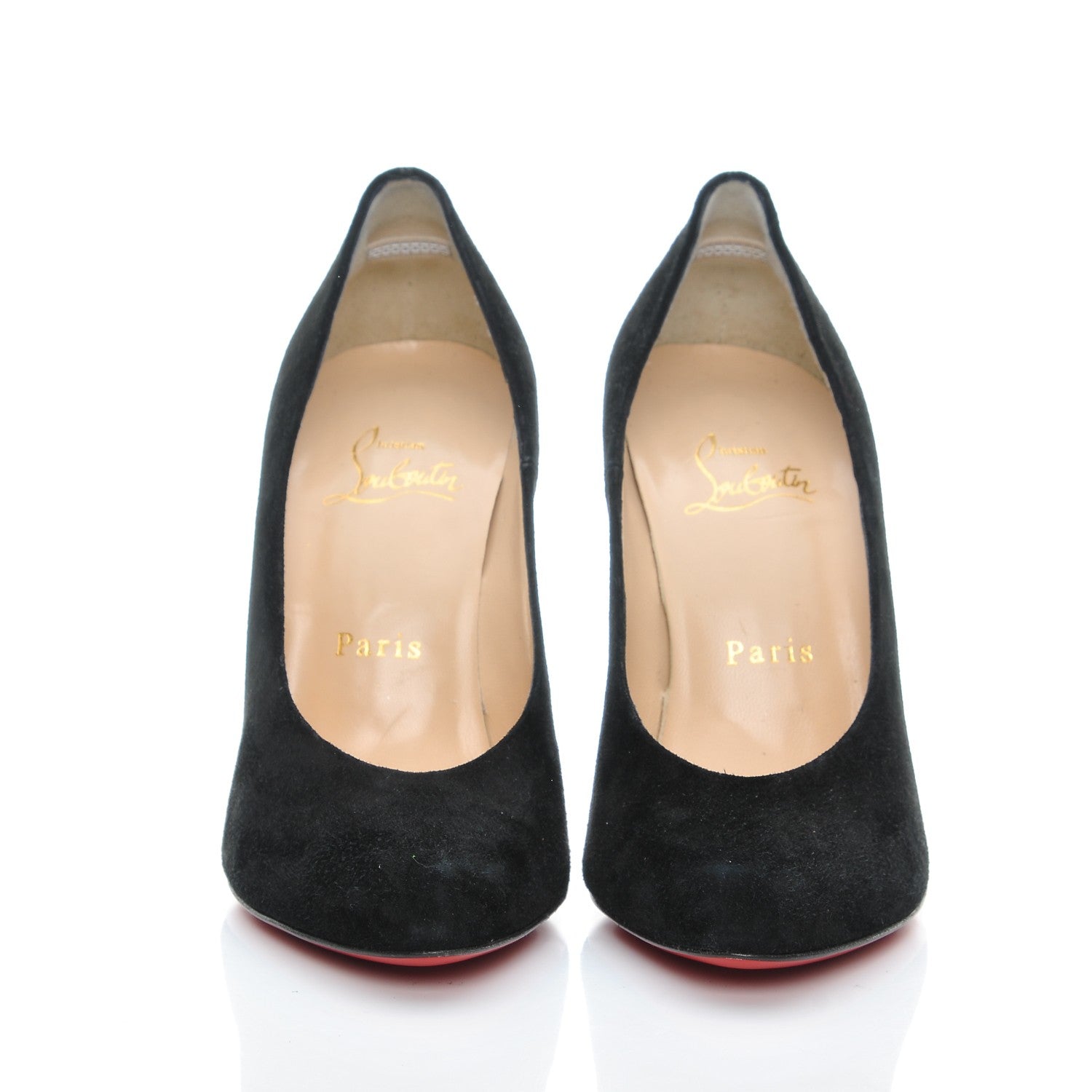 Christian Louboutin Veau Velours Yousra 100 Pumps 37 Black 2 of 8
