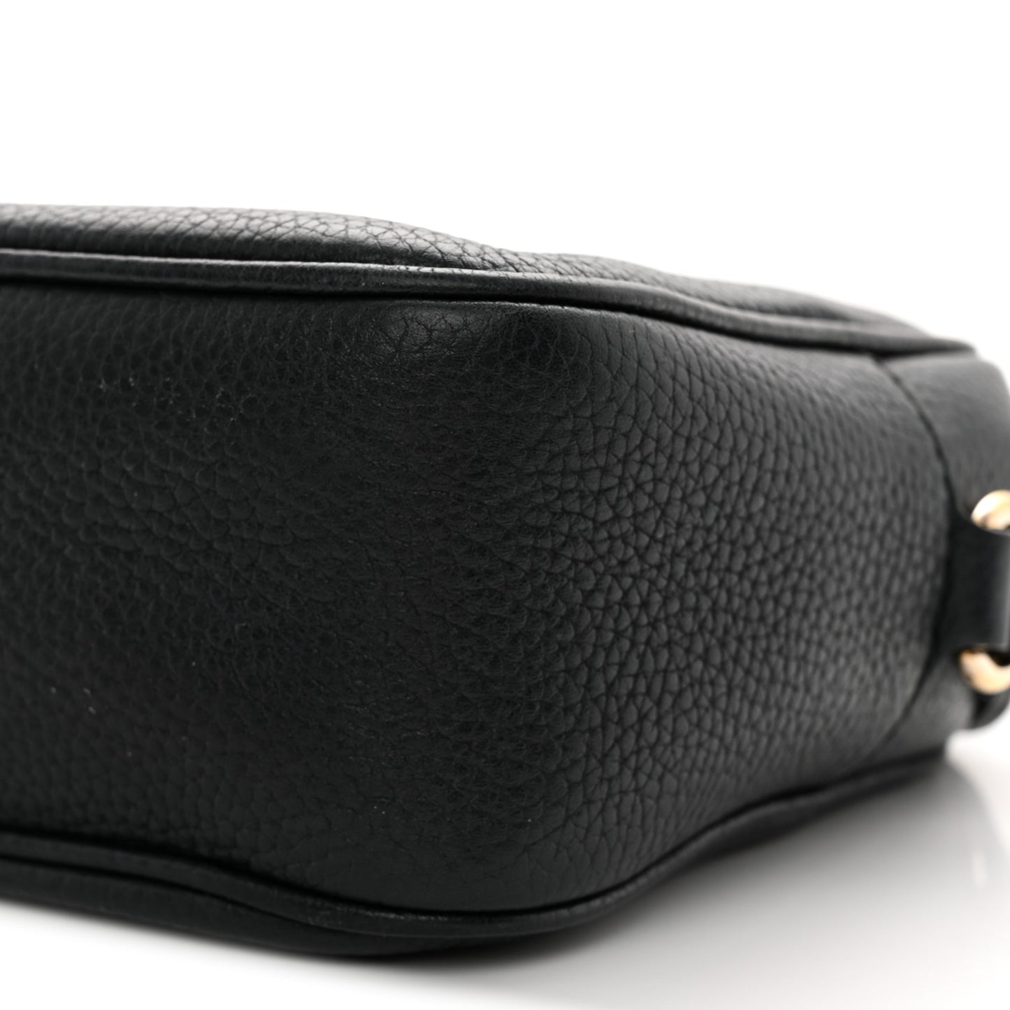 Pebbled Calfskin Small Soho Disco Bag Blue