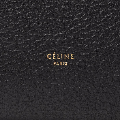 Celine Crisped Calfskin Medium Tie Knot Tote Black 9 of 17