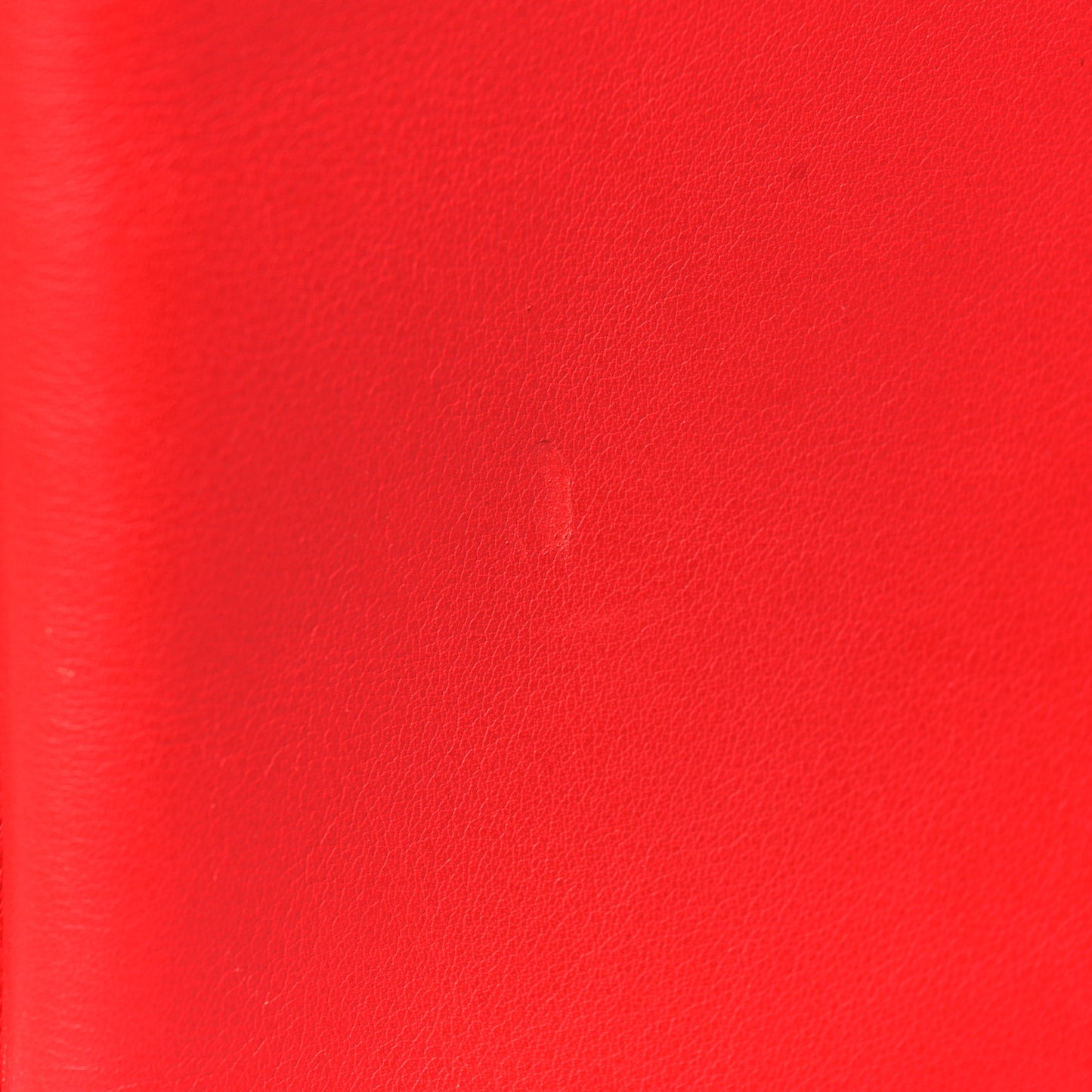 Baby Grained Calfskin Small Tri-Fold Bag Poppy