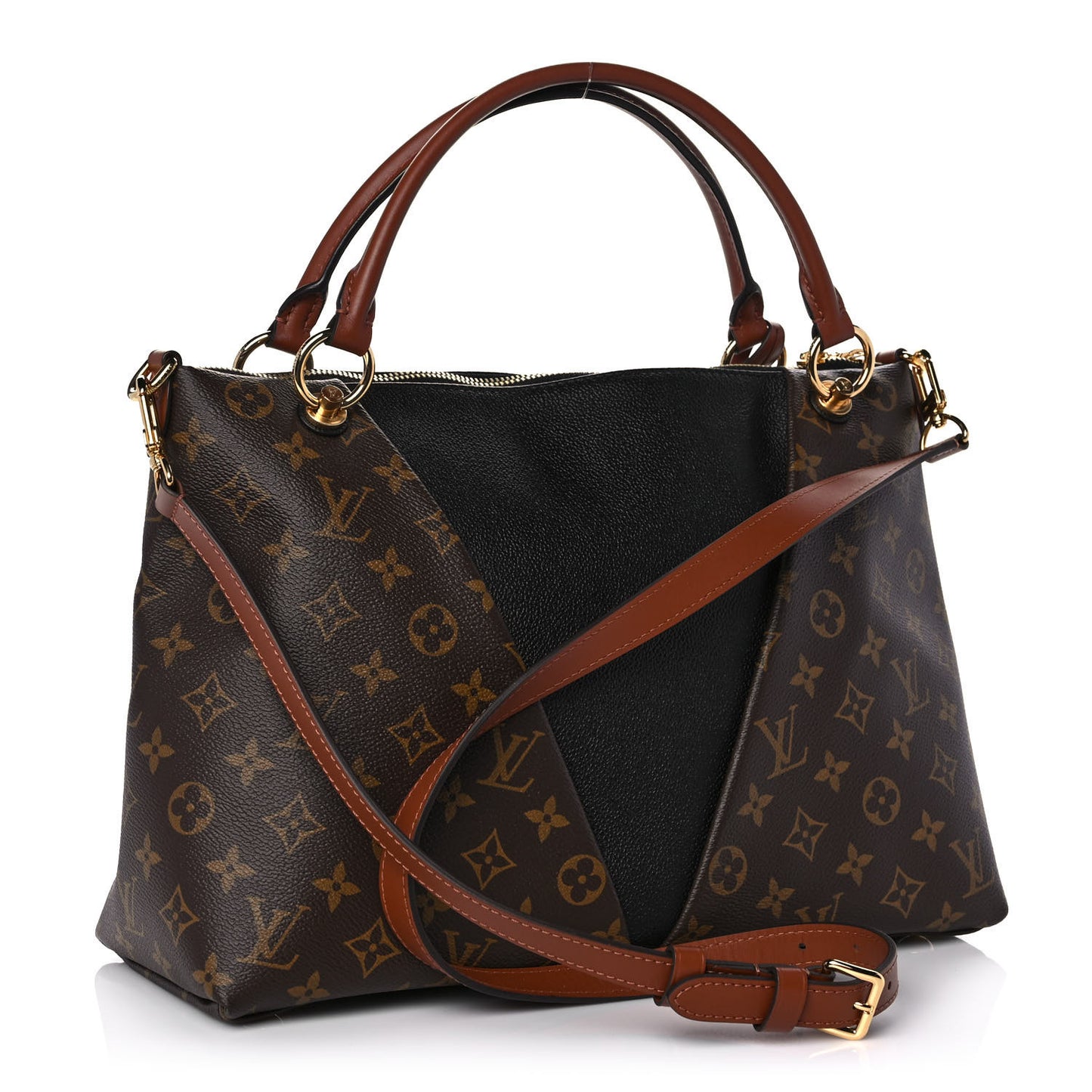 Monogram V Tote MM Black