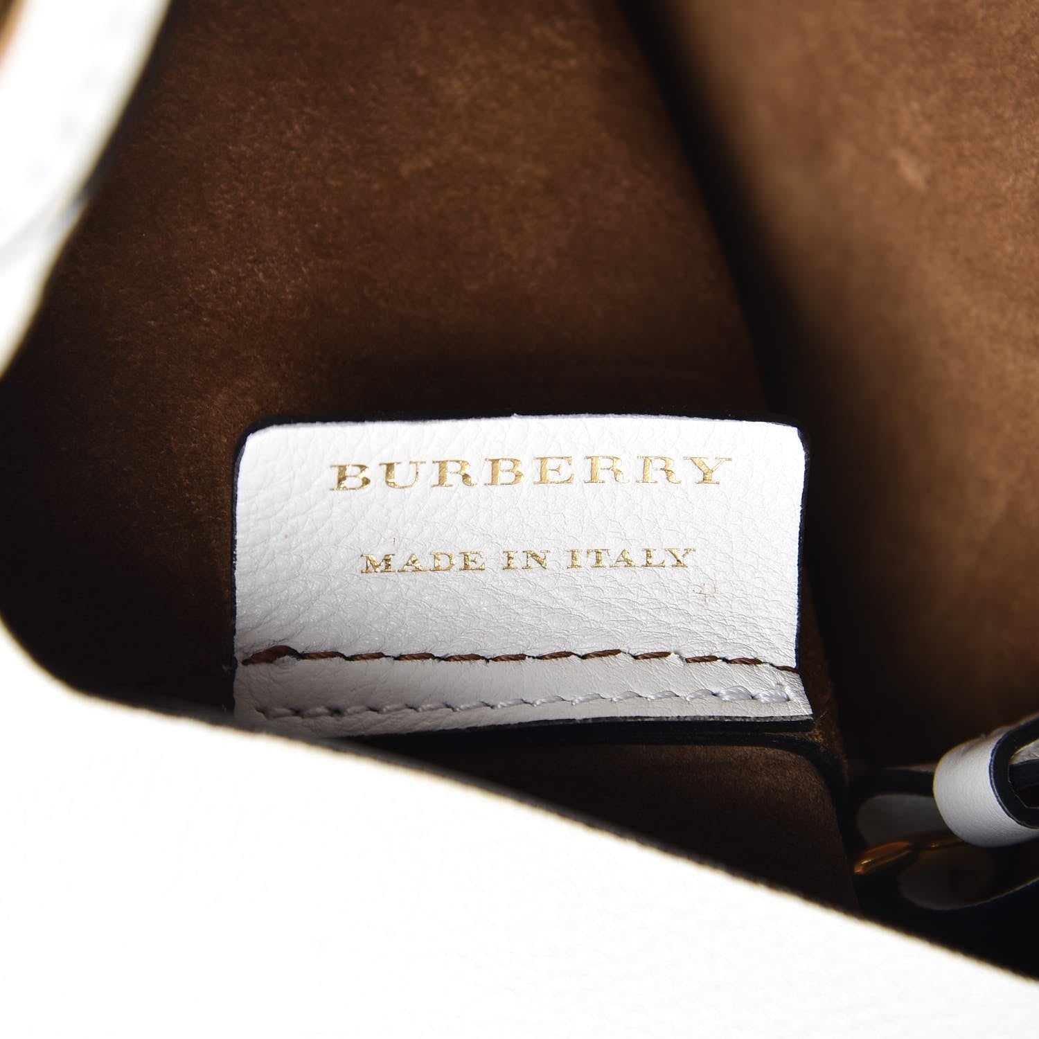 Burberry Calfskin Medium Grommet Hobo White 8 of 11