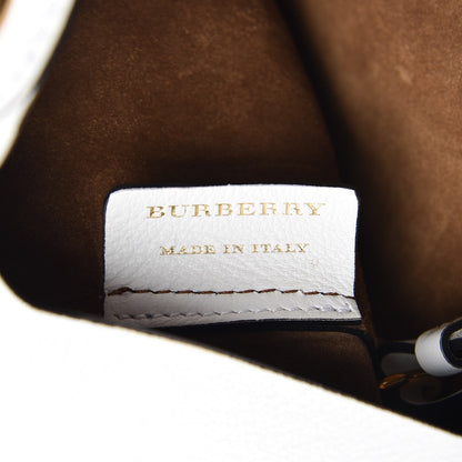 Burberry Calfskin Medium Grommet Hobo White 8 of 11