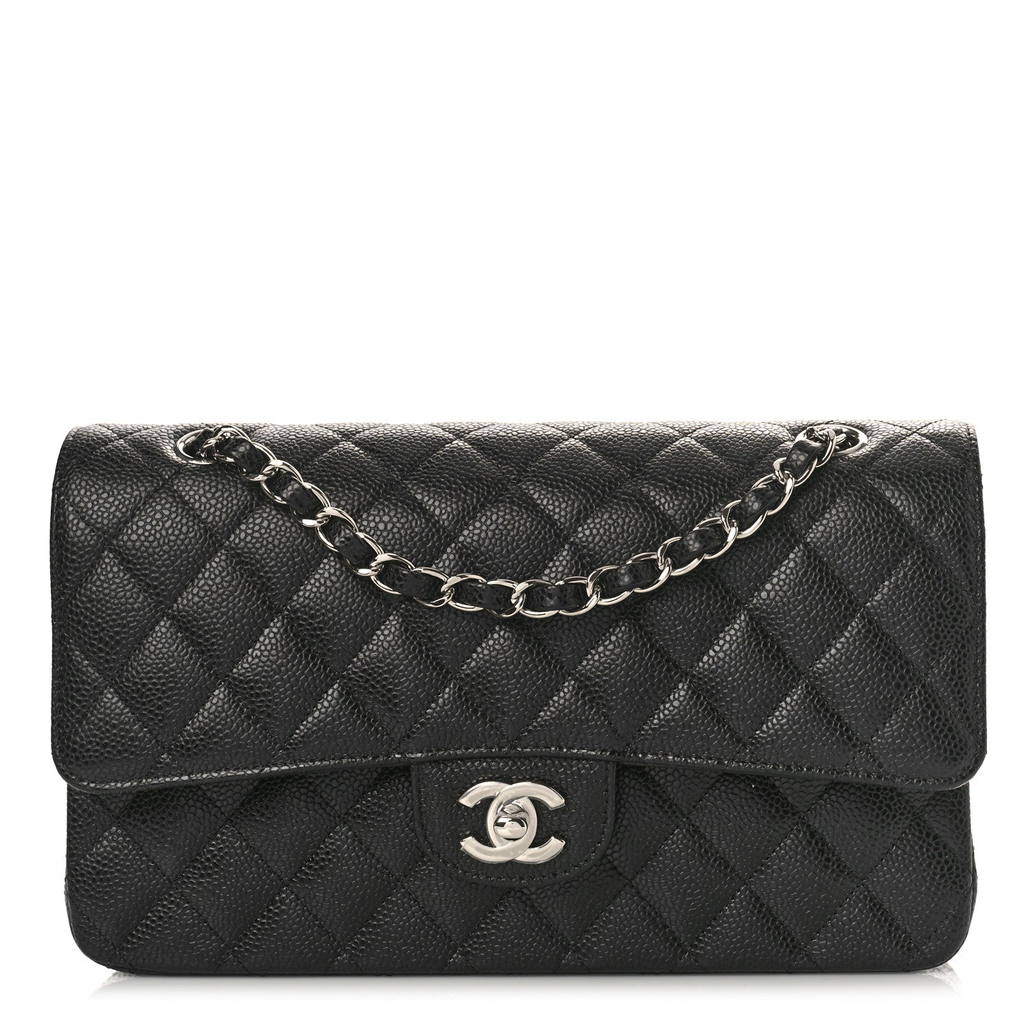 Chanel Caviar Quilted Medium Double Flap Black 1 of 9