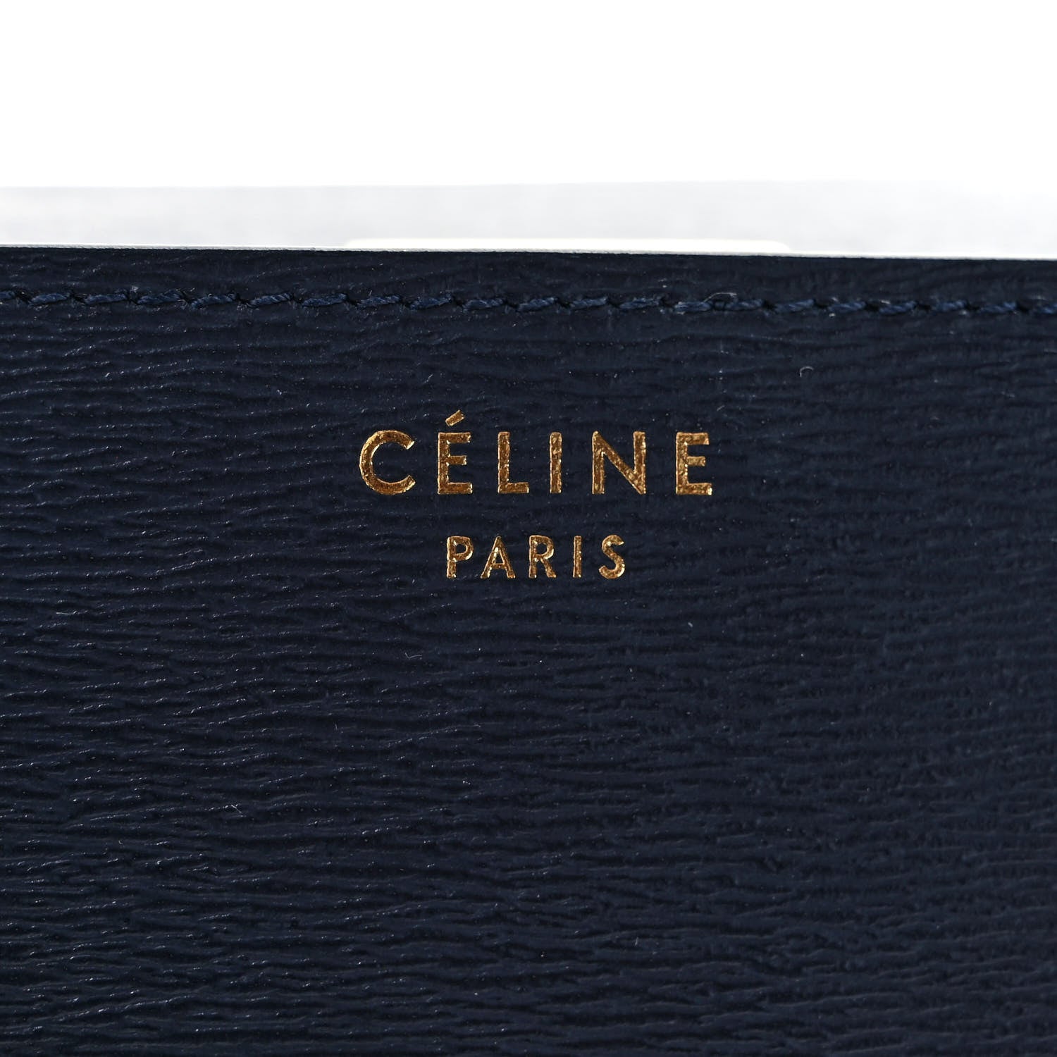 Celine Liege Calfskin Medium Classic Box Flap Bag Dark Blue 6 of 10
