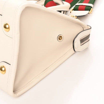 Gucci Koi Calfskin Medium Bauletto Duffle Top Handle Bag White 6 of 10