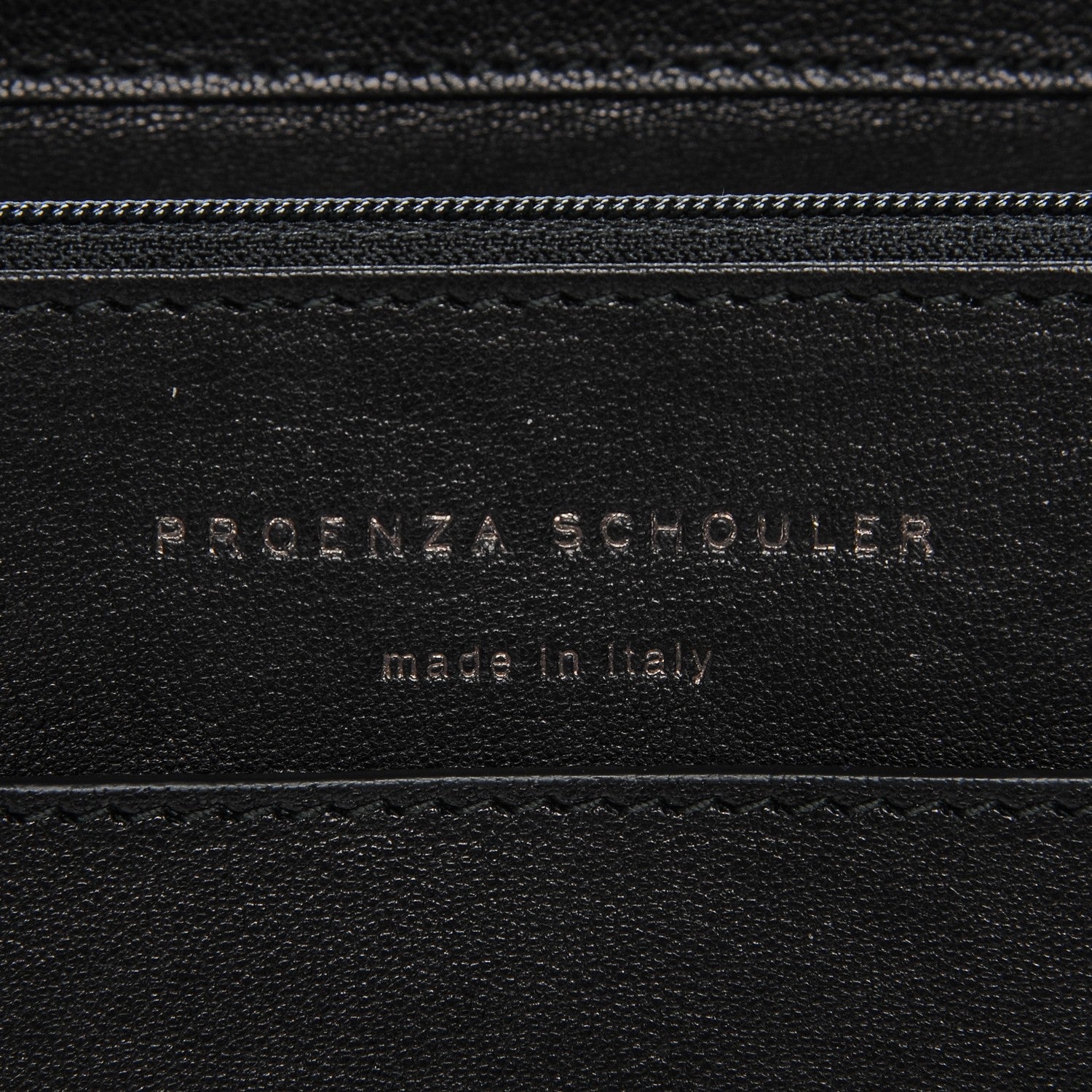 Proenza Schouler Lambskin PS1 Large Chain Wallet Black 5 of 6