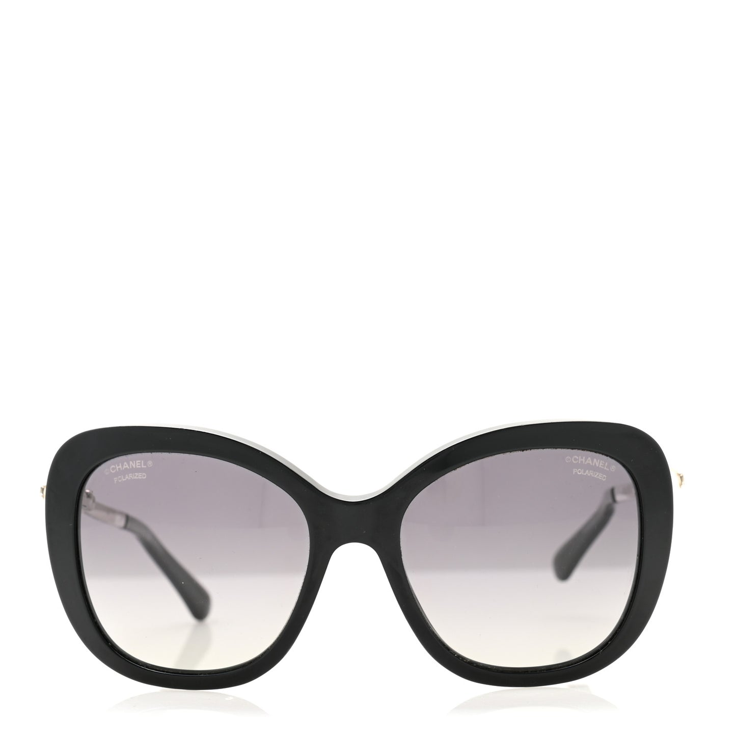 Acetate Butterfly Winter Pearl Sunglasses 5339-H Black