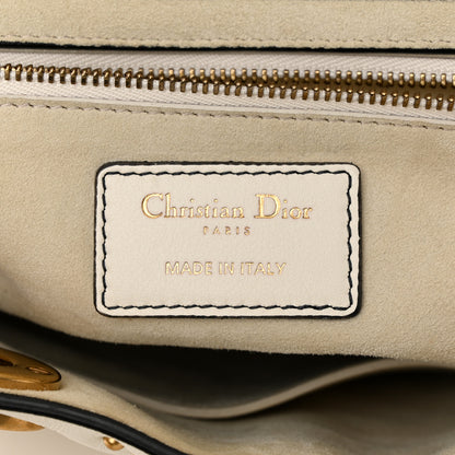 Christian Dior Calfskin Cannage Studded Supple Lady Dior White 6 of 10