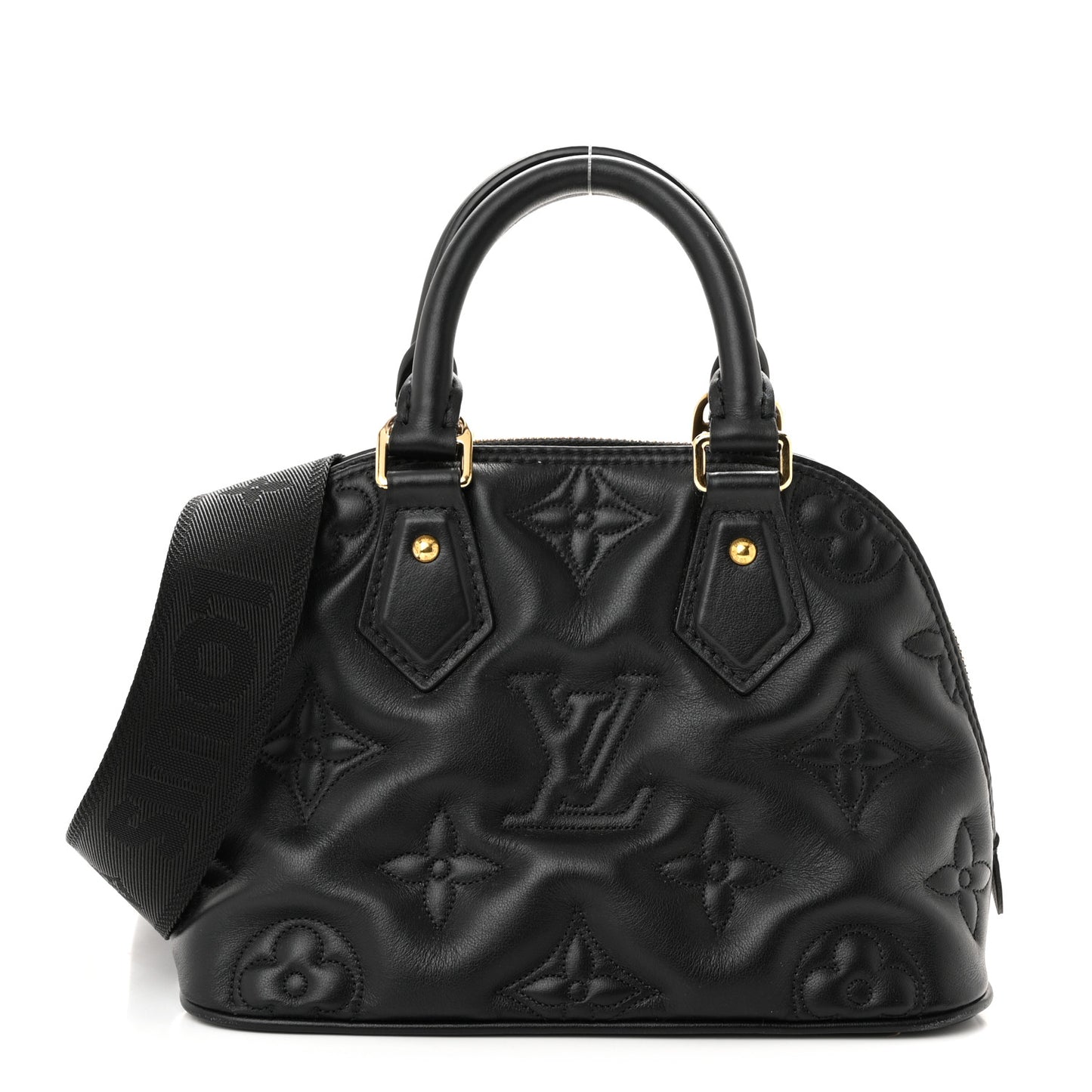 Calfskin Bubblegram Alma BB Black