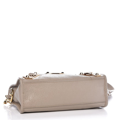 Balenciaga Chevre Gold Metallic Edge Hardware Mini City Beige Dune Argille 5 of 8