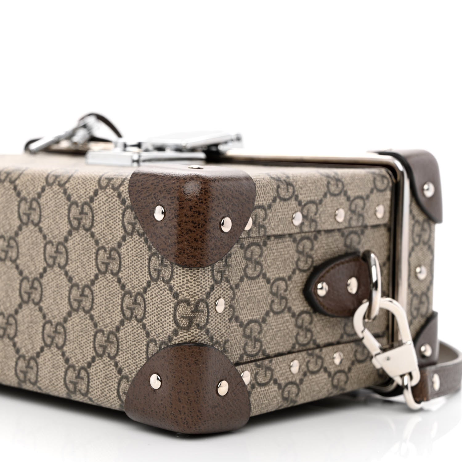 Gucci GG Supreme Monogram Globe-Trotter Beauty Case Brown 10 of 10