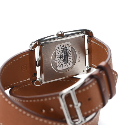 Hermes Stainless Steel Barenia 29mm Cape Cod Double Tour Quartz Watch Fauve 3 of 4