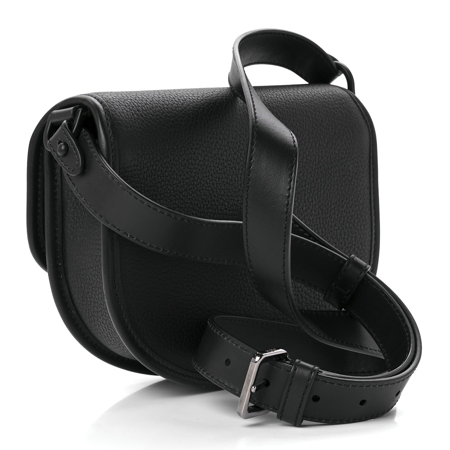 Christian Dior Grained Calfskin Mini Gallop Bag With Strap Black 2 of 10