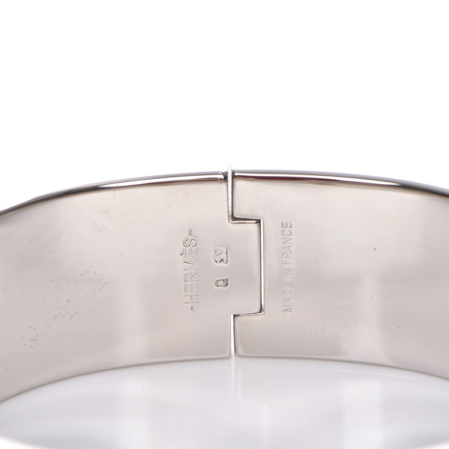 Enamel Wide Clic Clac H Bracelet GM Slate