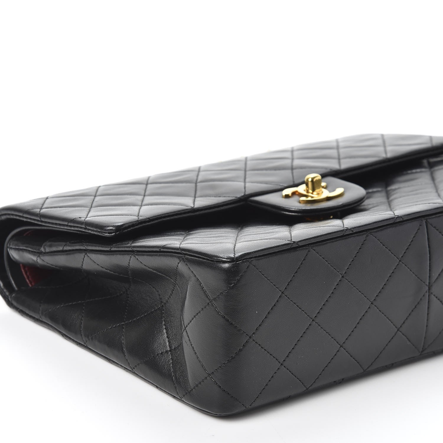Chanel Lambskin Quilted Small Double Flap Black 5 of 10