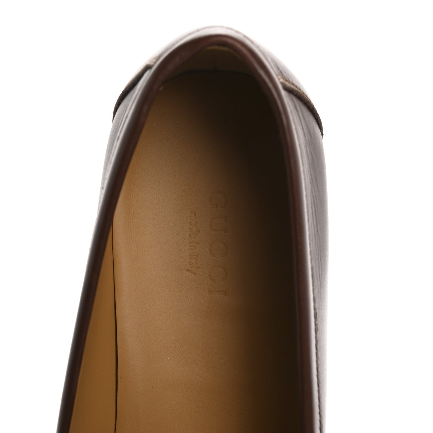 Ancora Calfskin Womens Horsebit Platform Loafers 37.5 Brown