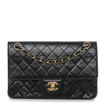 Chanel Lambskin Quilted Medium Double Flap Black 1 of 10