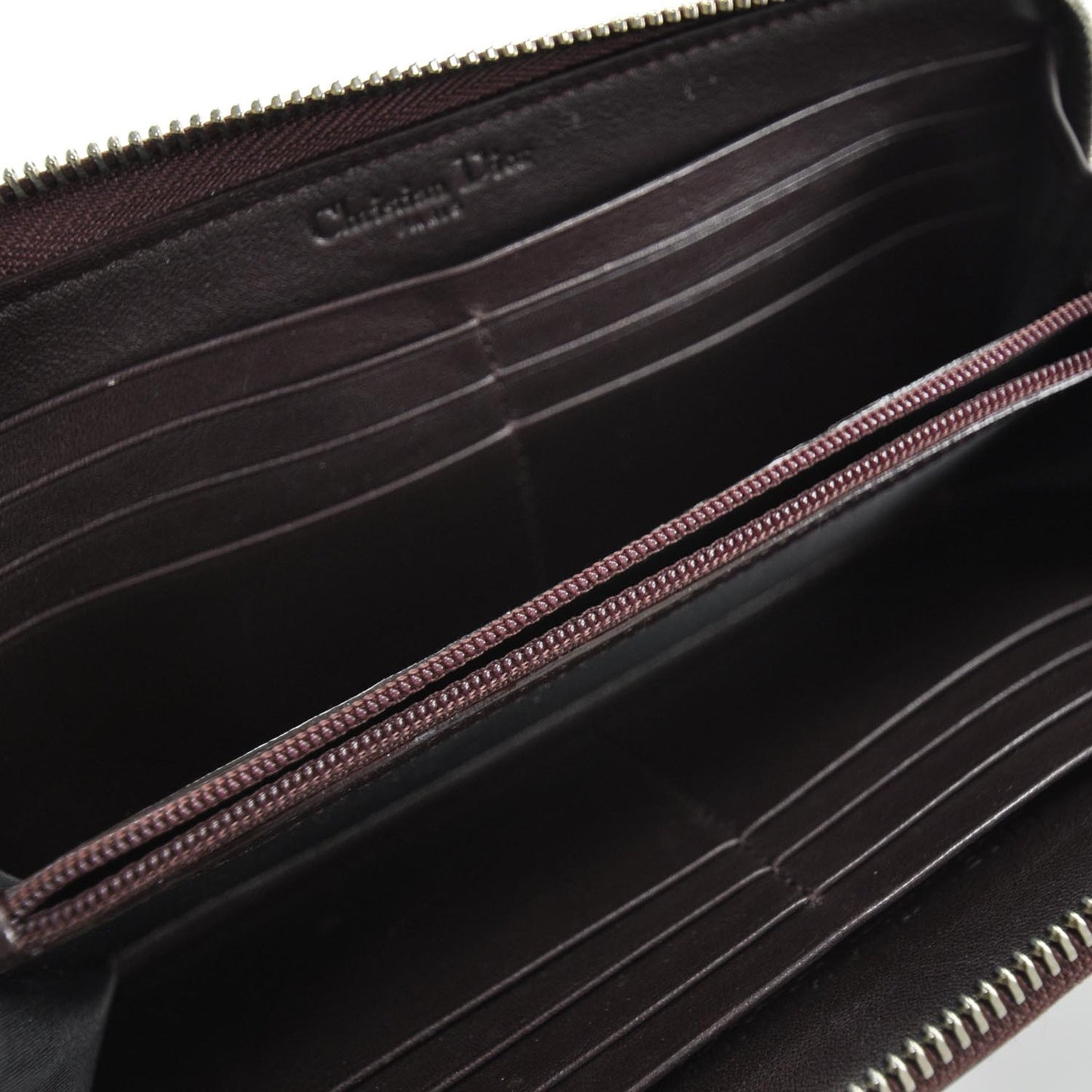 Patent Ultimate Zip Around Wallet Bordeaux