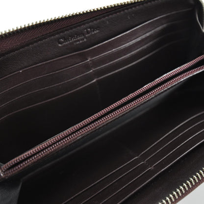 Christian Dior Patent Ultimate Zip Around Wallet Bordeaux 5 of 7