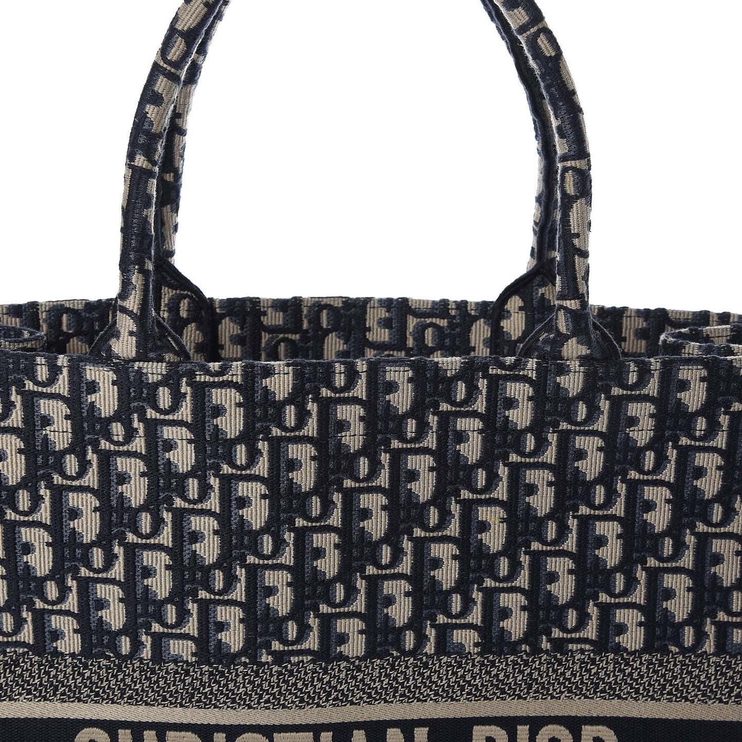 Oblique Book Tote Blue Multicolor