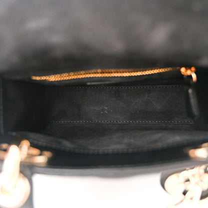 Christian Dior Lambskin Cannage Mini Lady Dior Black 5 of 10