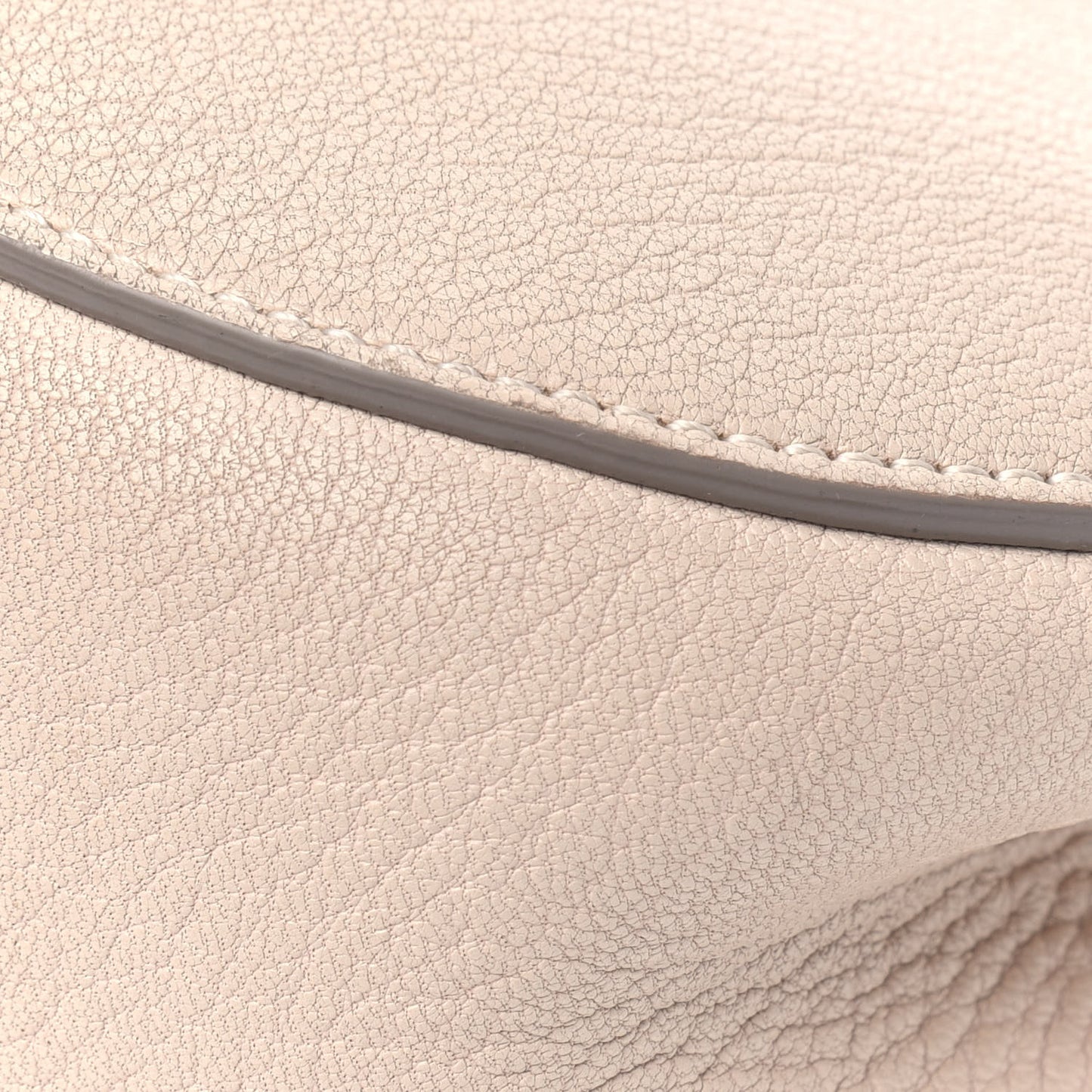 Grained Lambskin Mini Drew Shoulder Bag Biscotti Beige