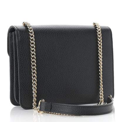 Gucci Dollar Calfskin Small Interlocking G Shoulder Bag Black 3 of 10