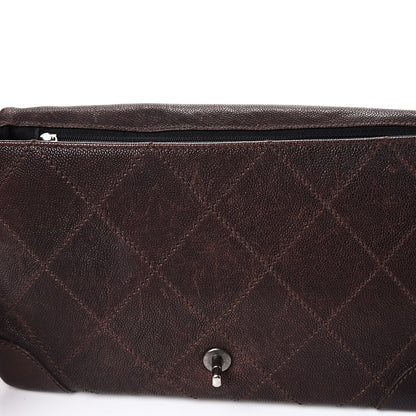 Chanel Caviar Outdoor Ligne Flap Dark Brown 12 of 15