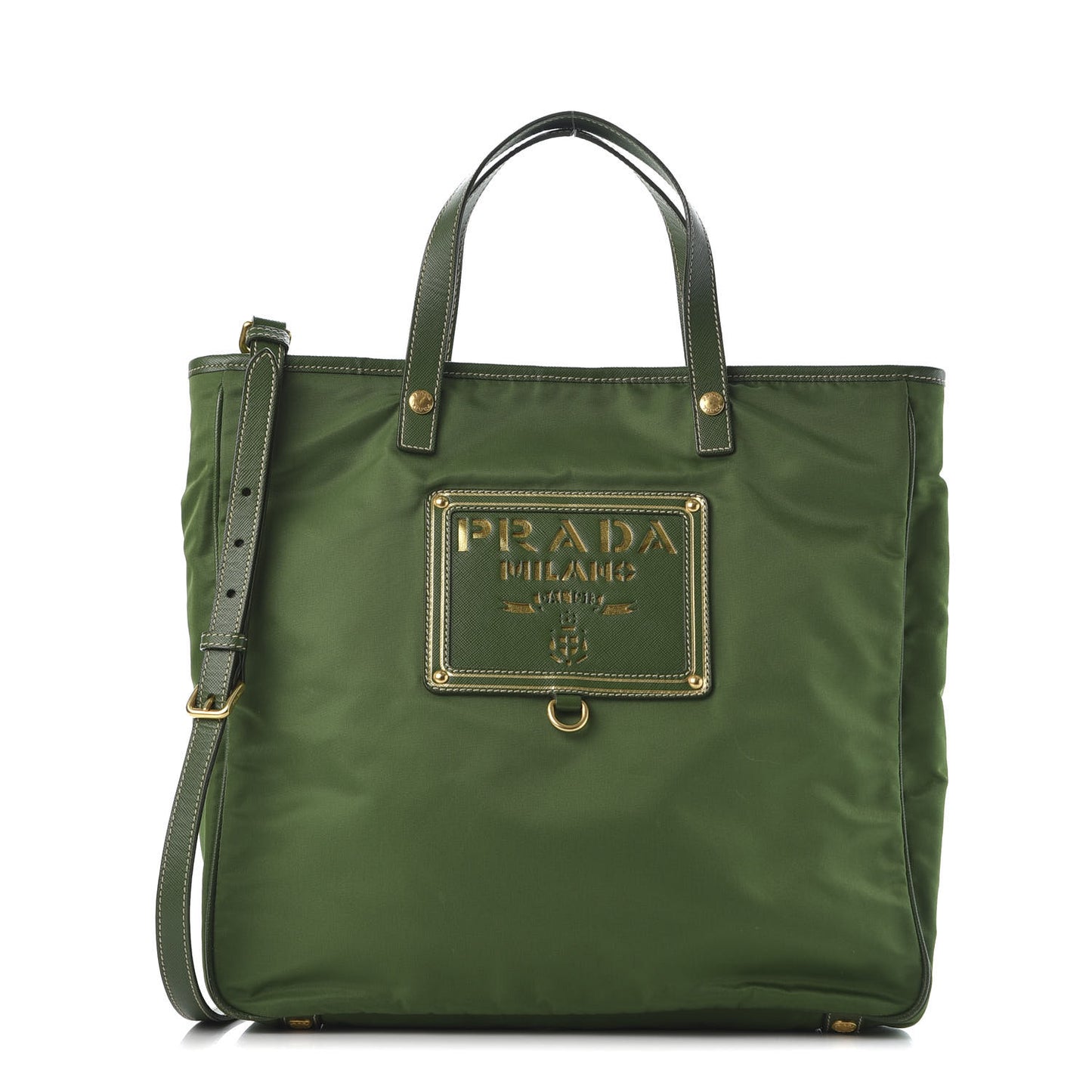 Tessuto Nylon Oro Tote Larice