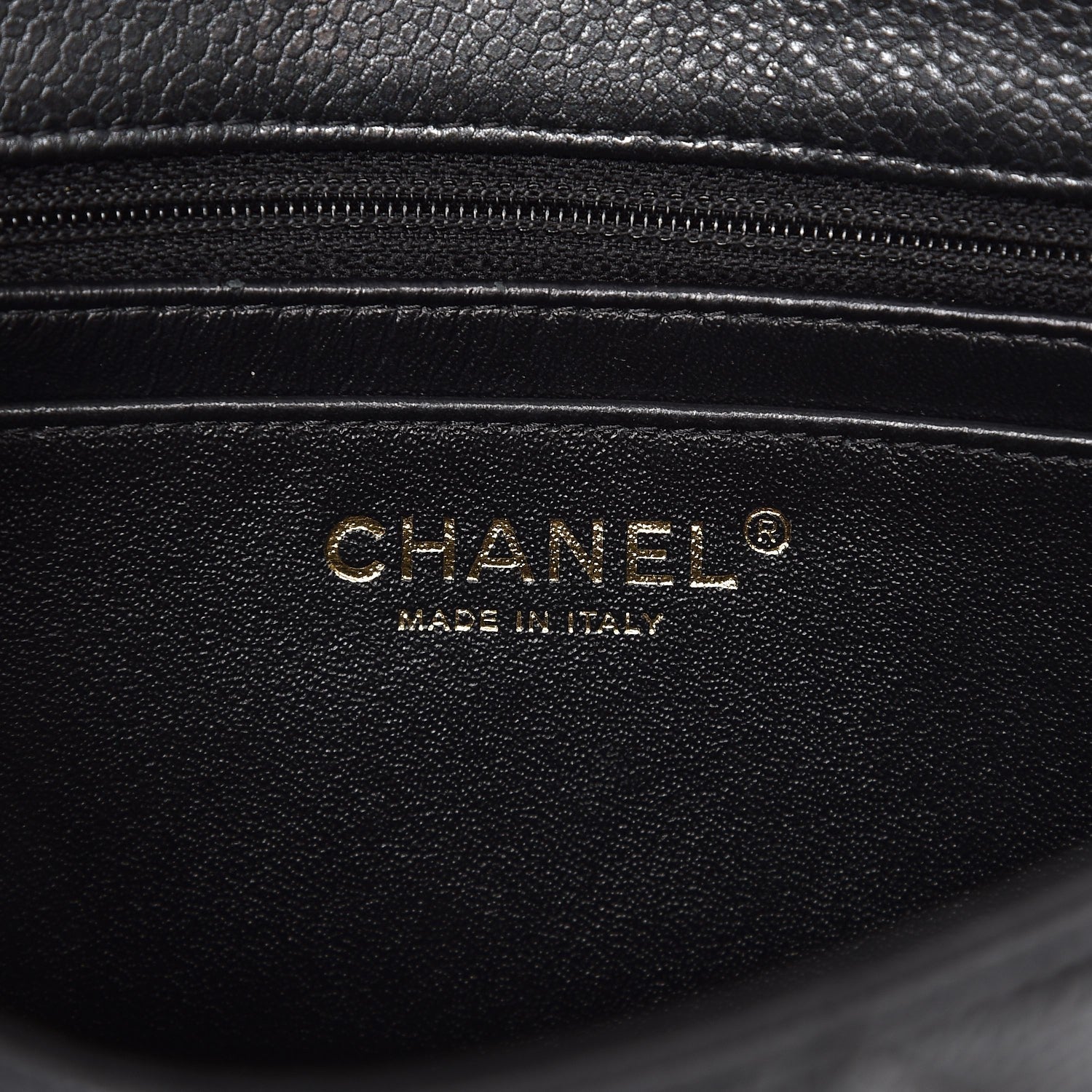Chanel Caviar Quilted Mini Rectangular Flap Dark Charcoal 6 of 8