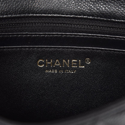Chanel Caviar Quilted Mini Rectangular Flap Dark Charcoal 6 of 8