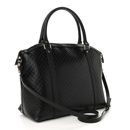 Gucci Soft Microguccissima Large Dome Satchel Black 3 of 9