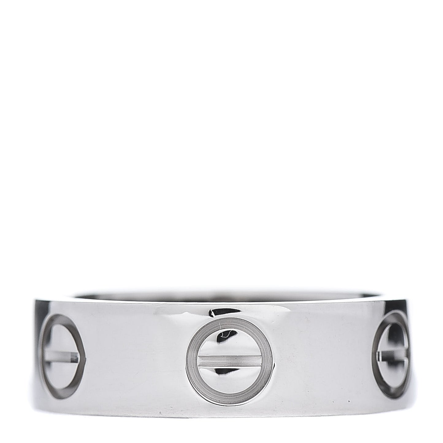 18K White Gold 5.5mm LOVE Ring 49 5