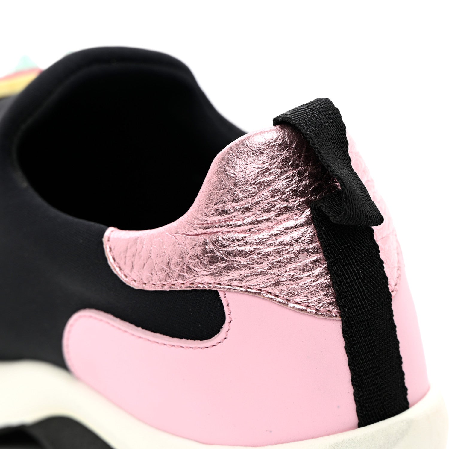 Fendi Neoprene Studded Fun Fair Scuba Sneakers 38 Pink Multicolor 9 of 16