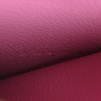Hermes Ostrich Bearn Compact Wallet Fuchsia 8 of 8