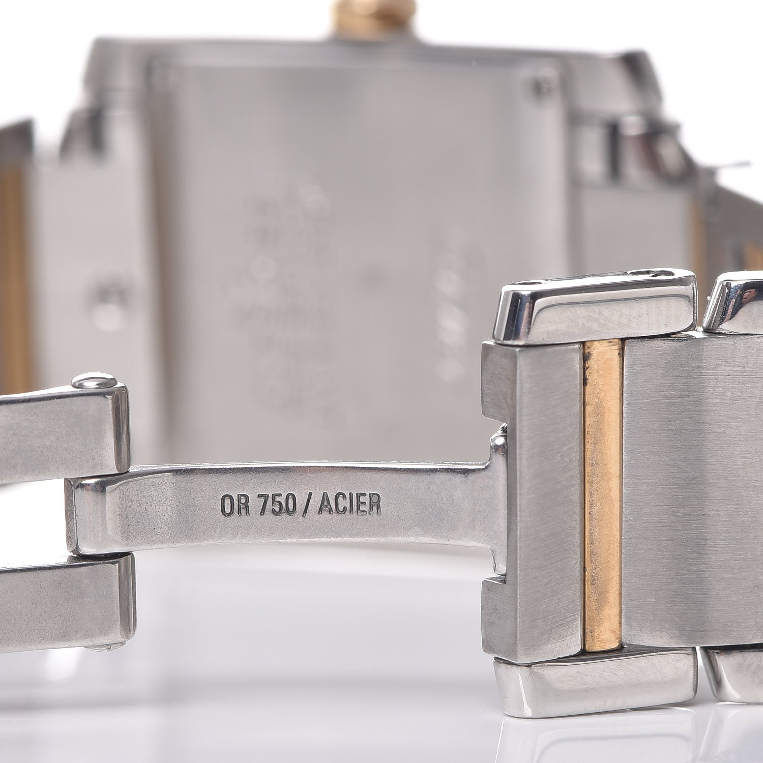 Cartier Stainless Steel 18K Yellow Gold 25mm Tank Francaise Quartz Watch 8 of 8