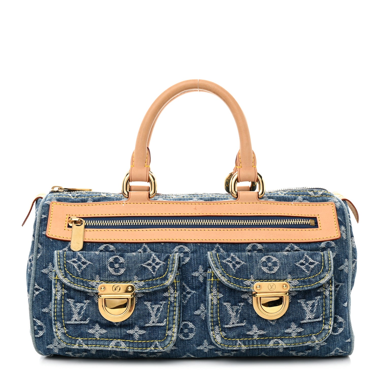Louis Vuitton Monogram Denim Neo Speedy Blue 1 of 11