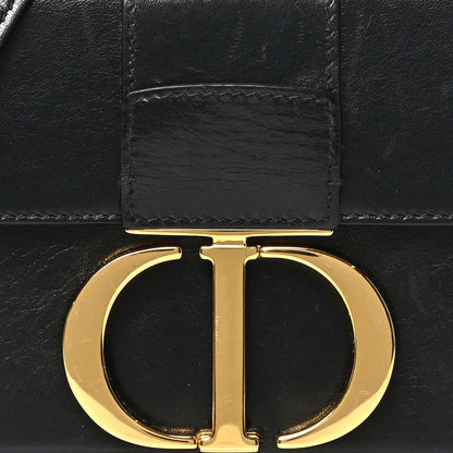 Christian Dior Crackled Lambskin 30 Montaigne Box Bag Black 7 of 9