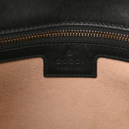 Gucci Calfskin Matelasse Medium GG Marmont Shoulder Bag Black 6 of 11