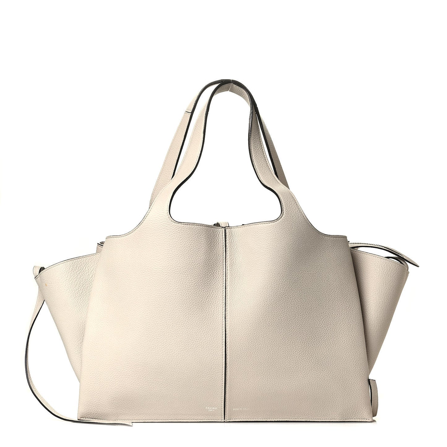 Baby Grained Calfskin Medium Tri-Fold Bag Dune